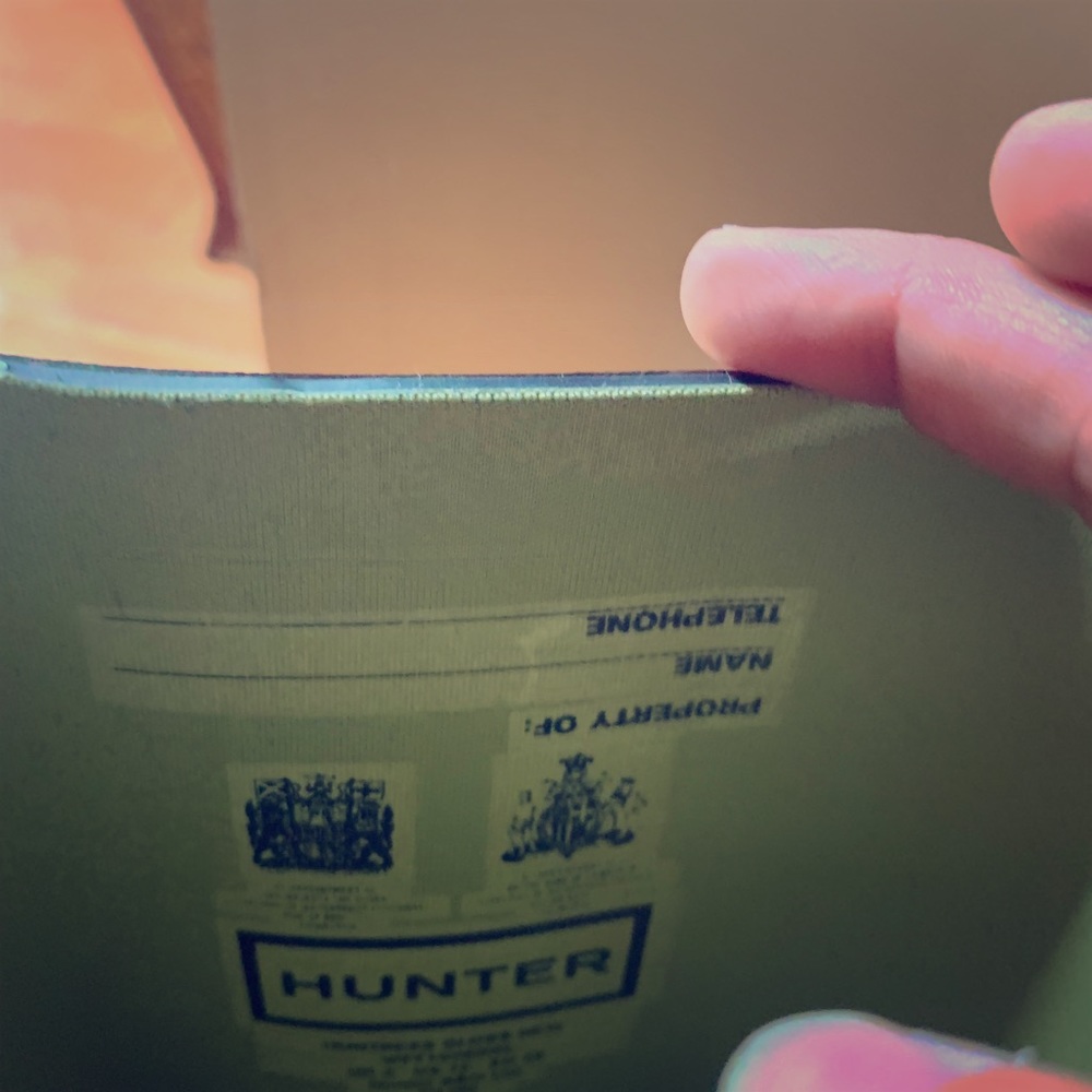 Hunter rain boots